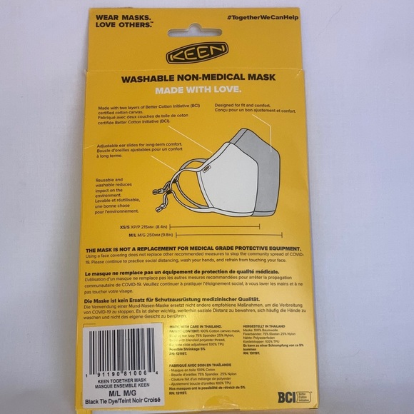 Washable Reusable COVID 100% Cotton Face Mask New - Picture 4 of 12